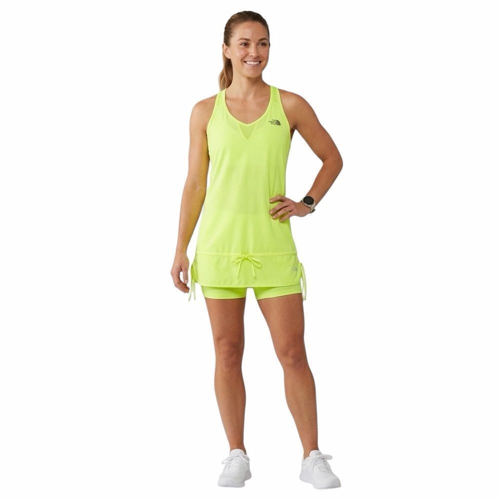 The North Face Sleeveless Neon Lime Tank Top Size S Like New